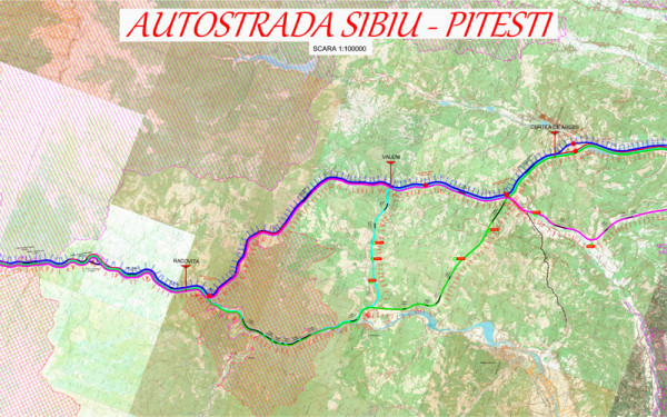 AUTOSTRADA Sibiu – Piteşti: CNADNR pune în dezbatere cinci variante