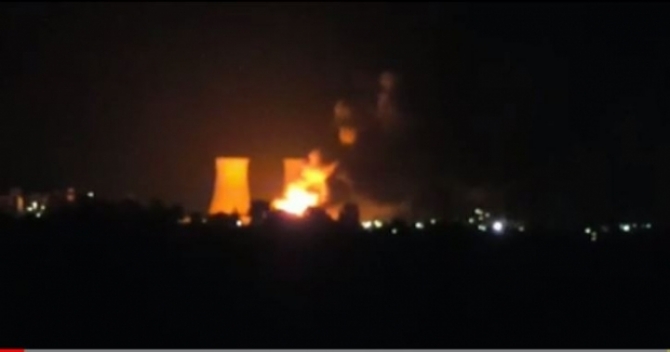 Incendiu puternic pe platforma Oltchim