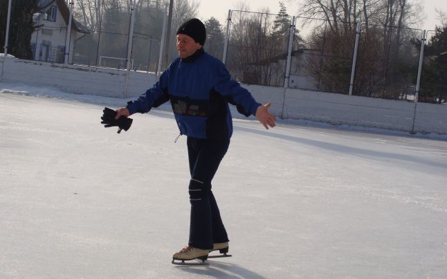 Patinoar în parcul Trivale