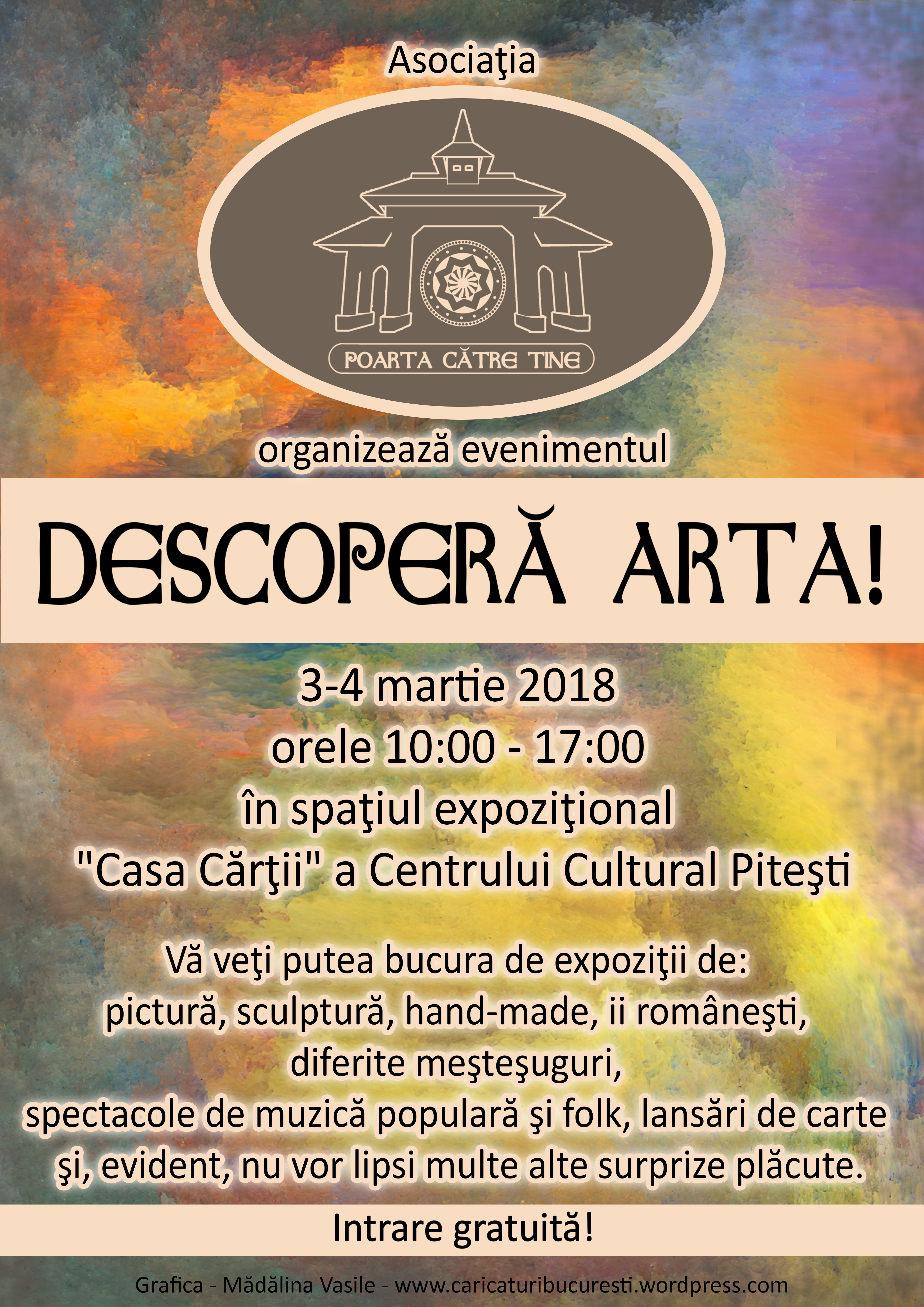 Descoperă ARTA! – eveniment cultural – din nou la Piteşti
