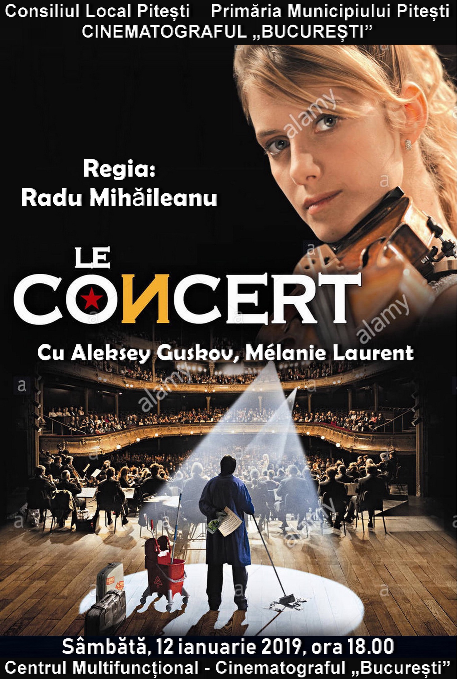 „Concertul” și „Reconstituirea”, filmele acestui weekend  la Cinematograful „București”