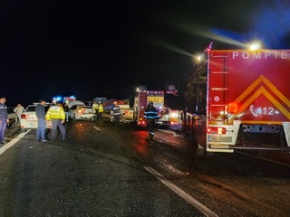 Accident grav pe A1! O persoana decedata și alte trei rănite