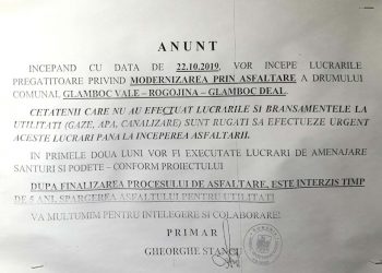 Lucrări de asfaltare în Bascov!