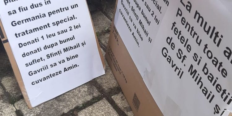 fals bolnav de cancer, amendat de polistii locali