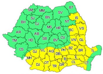 Argeș: Cod Galben de caniculă!