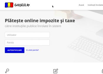 Persoanele juridice pot plăti taxele şi impozitele locale către Primăria Piteşti pe ghiseul.ro