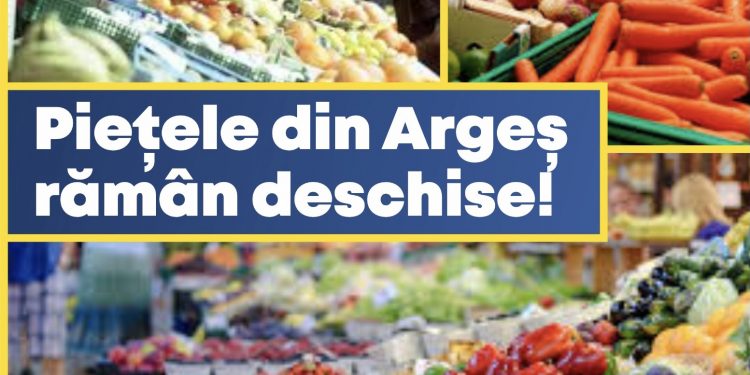 PNL Argeș: Toate piețele din Argeș rămân deschise