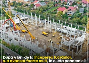 LUCRĂRILE AVANSEAZĂ EXCELENT LA NOUA SALĂ POLIVALENTĂ DIN PITEȘTI!