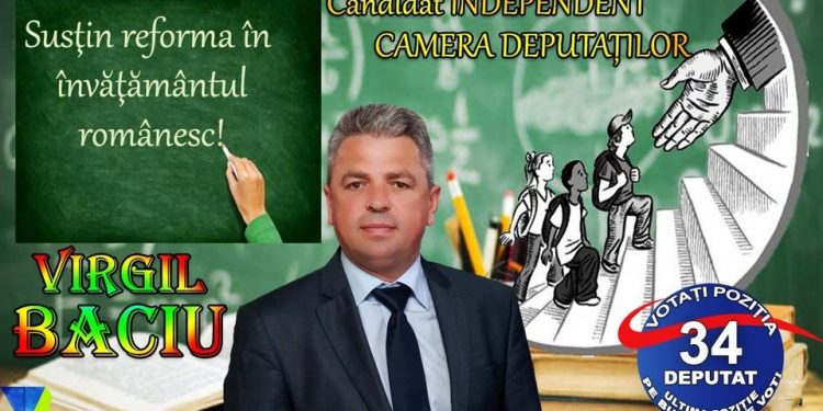 Virgil Baciu : Susţin reforma în învăţământul românesc