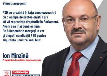 Ion Mînzînă: „PSD Argeș are cea mai bună echipă de candidați pentru Senat și Camera Deputaților!”