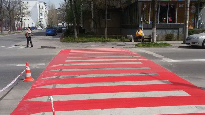 O nouă trecere de pietoni în Pitești