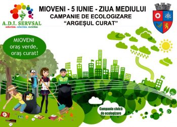 Acțiune de ecologizare organizată la Mioveni, de Ziua Mediului