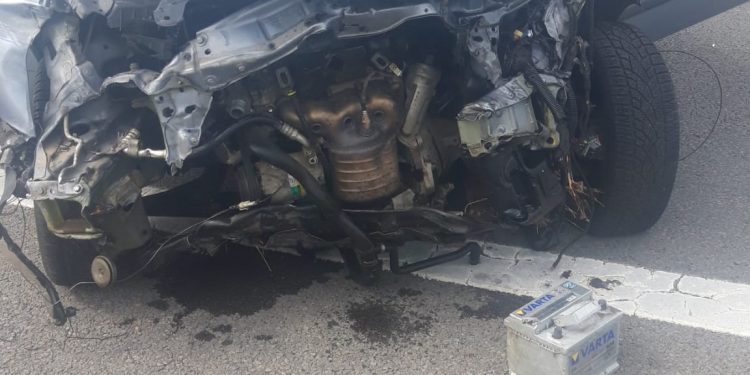 Accident pe A1 soldat cu patru răniți