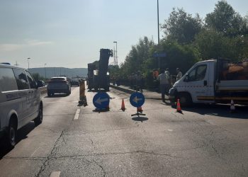 Lucrări la Podul peste Râul Doamnei