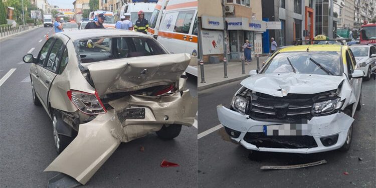 Accident rutier cu patru victime, pe b-dul I.C. Brătianu din Pitești