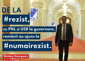 „De la #rezist, cu PNL și USR la guvernare, românii au ajuns la #numairezist!”