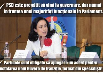 „Este nevoie de un guvern de tranziție”