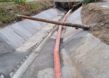 Lucrări de amenajare a pârâului Turcești, pentru combaterea eroziunii canalului de scurgere