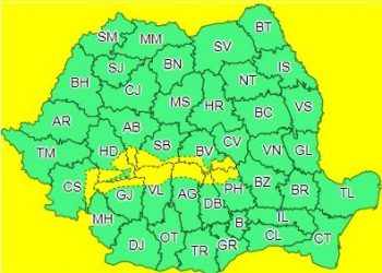 Cod galben de ninsori și viscol în România! Avertizare meteo pentru 10 județe