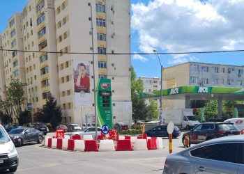 Sens giratoriu dezafectat, în cadrul proiectului de management integrat al traficului