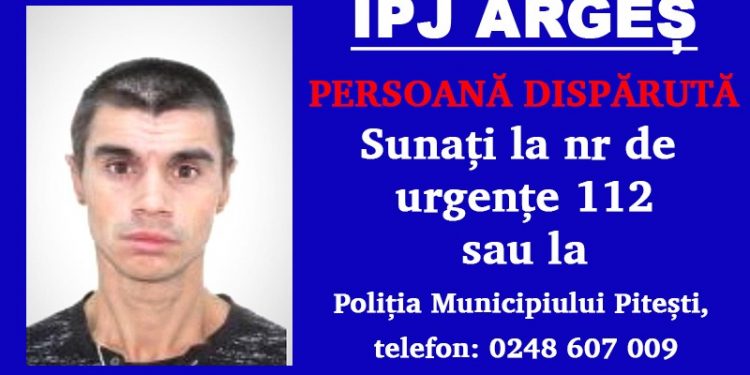 Polițiștii argeșeni în alertă! Tânăr de 29 de ani dispărut de acasă. Dacă l-ați văzut, sunați la 112!