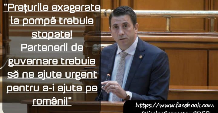 Nicolae Georgescu: Românii nu mai pot suporta prețurile exagerate la carburanți!