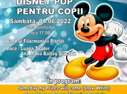 Un nou proiect al Filarmonicii Pitești: Disney Pop pentru copii