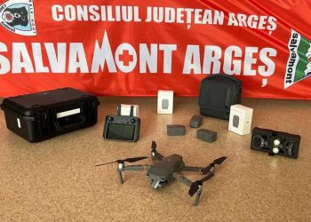 Salvamont Argeș, dotat cu o dronă de ultimă generație pentru căutări în acțiunile de salvare