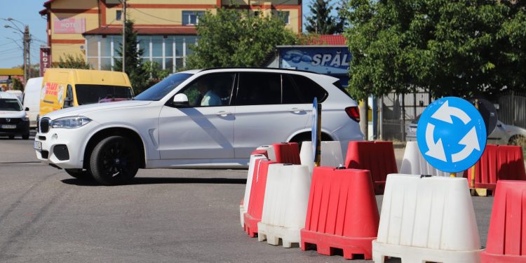 Simulare pentru un sens giratoriu la Târgul Săptămânal