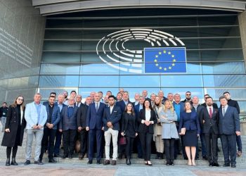 Primarul comunei Țițești, Gheorghe Savu, la Bruxelles