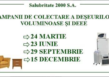 Calendarul campaniilor de colectare a deșeurilor voluminoase și DEEE, în Pitești, pentru anul 2023!