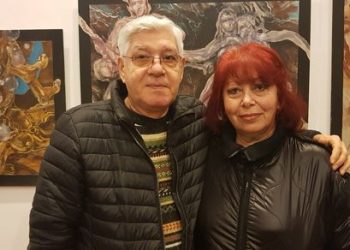 Eny Pavel, alături de Mircea Bârloiu la o expoziție specială