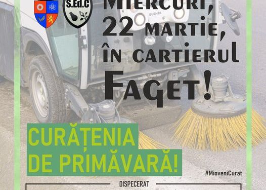 Mioveni: Campanie de curățenie de primăvară