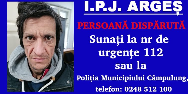 Bărbat din Câmpulung dat dispărut