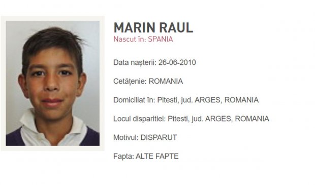 Un băiețel de 12 ani e dispărut de 10 zile în Piteşti. Raul a plecat de acasă și nu s-a mai întors