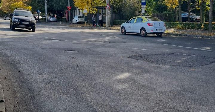Reparații asfaltice – Calea Bascovului și strada Gh. Șincai, Pitești