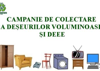 Campanie de colectare GRATUITĂ a deșeurilor voluminoase și DEEE, în Pitești!
