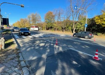 Trecere pentru pietoni relocată – str. Gh. Șincai, Pitești