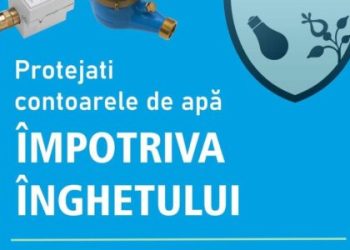 S.Ed.C Mioveni: Protejați contoarele de apă împotriva înghețului!
