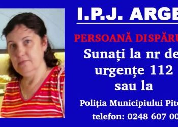 Arges: Femeie dispărută, căutată de polițiști