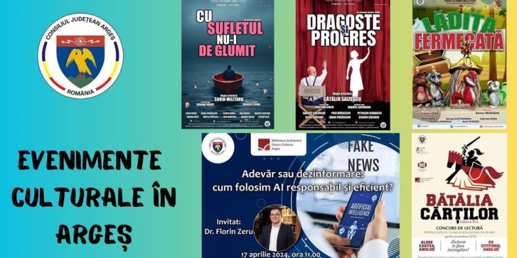 Evenimente culturale în Argeș în perioada 12 – 19 aprilie 2024