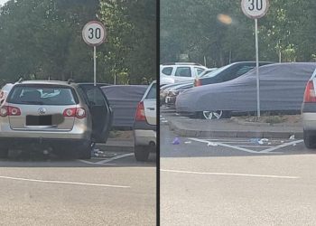 Amendat cu 1.000 de lei pentru că a aruncat ambalaje