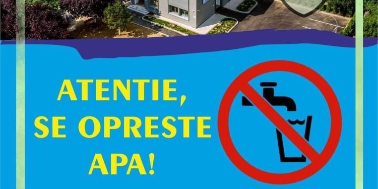 Întreruperea temporară a furnizării apei potabile în Racovița