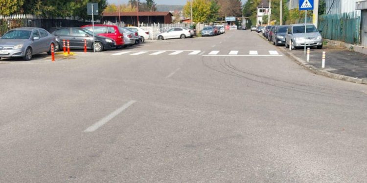 Trecere de pietoni nou înființată pe strada George Coșbuc