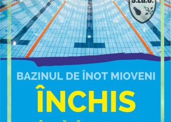 Bazinul de înot Mioveni va fi închis sâmbătă, 30 noiembrie 2024