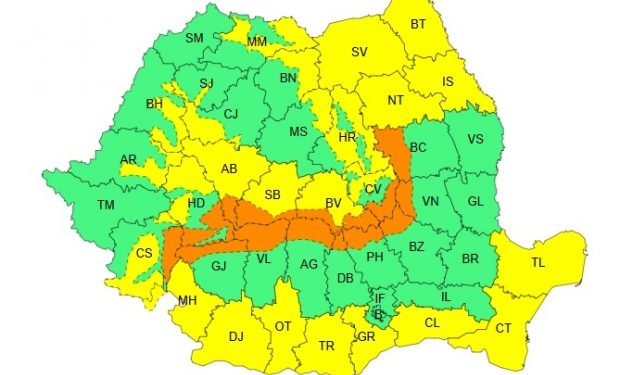 Alertă meteo – Cod portocaliu de viscol și cod galben de polei în mare parte din țară