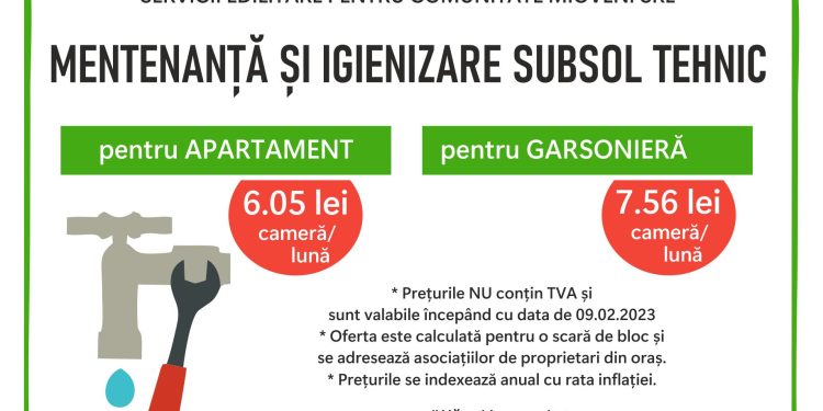 Mioveni: Operațiuni de curățenie și igienizare a subsolurilor