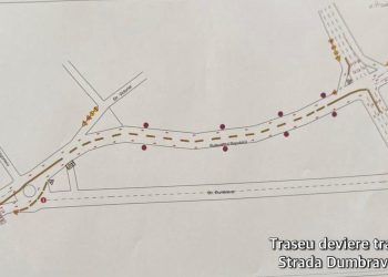 Lucrări la reţeaua de apă pe strada Dumbravei din municipiul Piteşti