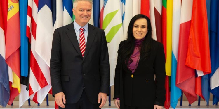 Ministrul Simona Bucura-Oprescu, reuniune bilaterală cu Mathias Cormann, secretar general OCDE. România și-a atins obiectivele în domeniul politicilor sociale
