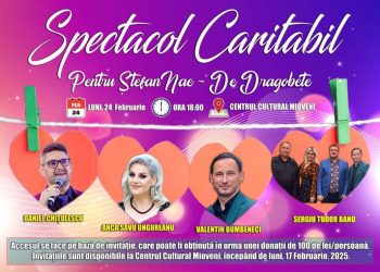 Mioveni: Spectacol caritabil de Dragobete pentru Ștefan